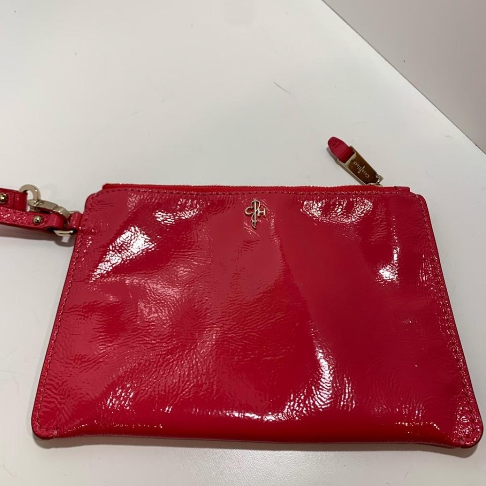 Cole Haan Wristlet, EUC, Pink Raspberry Patent Leather